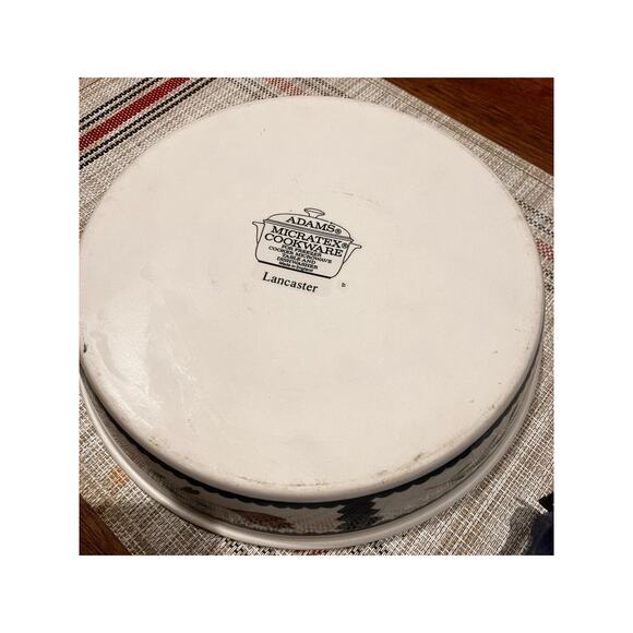 Adams Lancaster Pie Dish Baking Micratex , Baking, Cookware 9.25" Round England - Picture 6 of 6